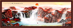中堂山水画
