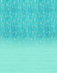 蓝绿色渐变雨滴背景图