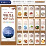 餐厅食堂文化标语挂画展板