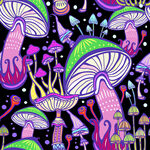 奇幻多彩蘑菇插画世界