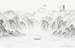 新中式意境水墨画