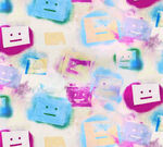 多彩方块图案背景素材