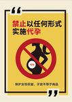 禁止代孕警示标志