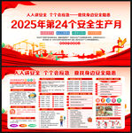 2025年安全生产月展板