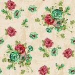 复古花卉图案布料纹理