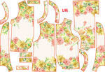 花卉图案服装裁片