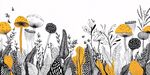 黑白黄奇幻植物插画世界