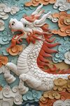 中式浮雕龙 云间祥瑞之姿