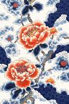中式牡丹花卉图案设计