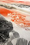 日式花纹布料细节展示