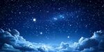 梦幻星空下的云海奇观