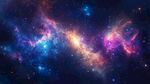 梦幻绚丽的宇宙星云景象