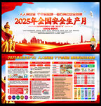 2025年安全月宣传展板