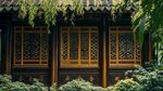 古雅中式建筑的静谧一角