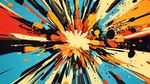 绚丽色彩爆炸抽象艺术画面