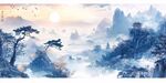 水墨山水间的诗意美景
