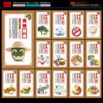 餐厅食堂文化标语挂画展板