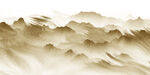 水墨山峦意境图