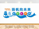 扬帆向未来企业文化墙