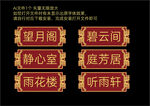 图腾纹路门牌