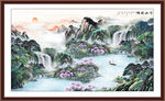 中堂画山水画