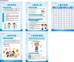 医院儿童生长知识海报挂画