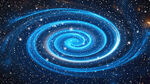 蓝色旋涡星空吊顶