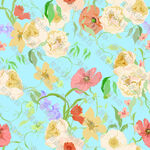 清新花卉图案背景