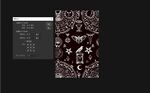 神秘星空魔法元素图案