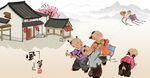 童趣新春图