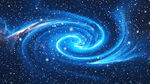 蓝色星空漩涡