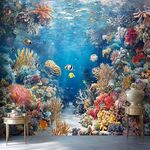 海底世界梦幻墙绘场景
