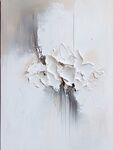 白色立体抽象艺术画作