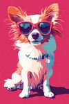 时尚萌犬戴墨镜超吸睛