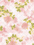 粉色花卉水彩图案背景