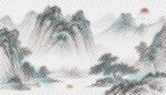 圆点山水画