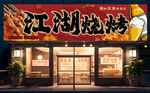 烧烤店招牌  门头