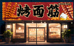 烤面筋店铺招牌 门头