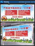 护林防火宣传海报展示