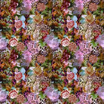 多彩花卉图案纹理背景