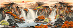 聚宝盆风水画