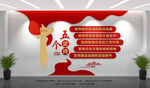 五个坚持党建文化墙