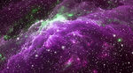 梦幻紫色星空星云宇宙景象