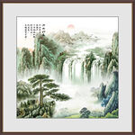 聚宝盆国画山水