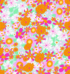 缤纷花卉图案背景