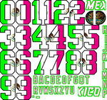 墨西哥黑色球服数字字母