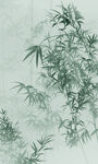 竖幅水墨竹子