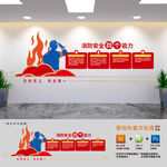 消防安全四个能力文化墙