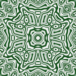 绿白几何花纹图案