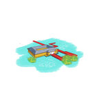 乌梁素海中式建筑